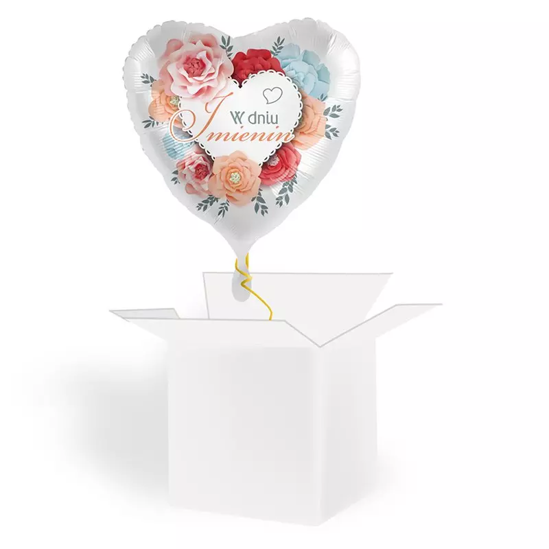 Balon-serce z helem W dniu imienin 