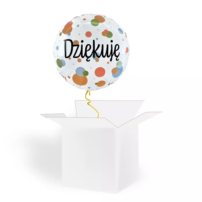 Balon z helem Dziękuję