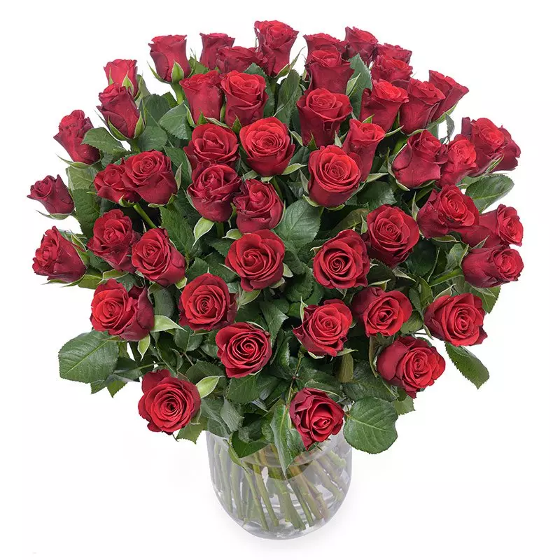 50 Róż czerwonych na Walentynki