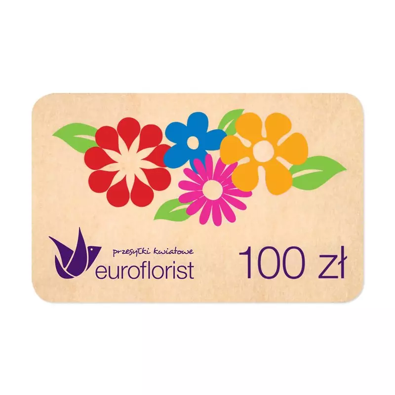 Karta kwiatowa 100 zł