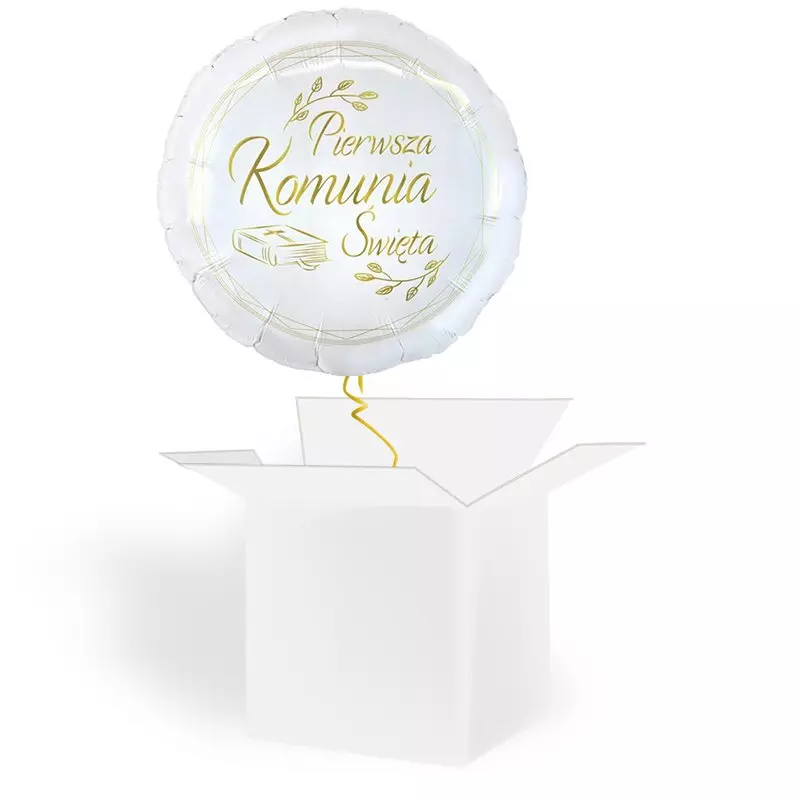 Balon z helem Pierwsza Komunia Święta