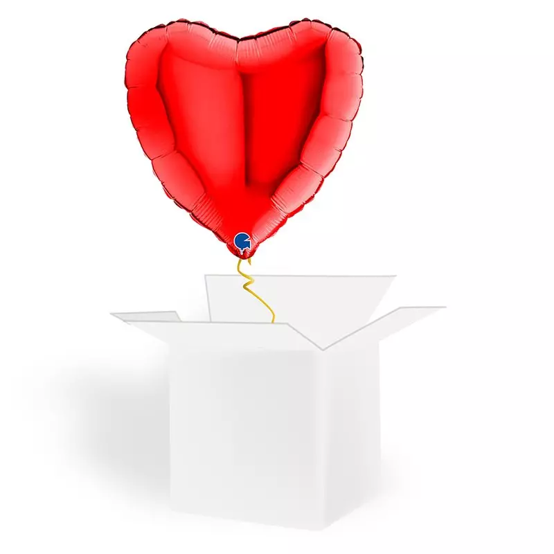 Balon w kształcie serca - Czerwony