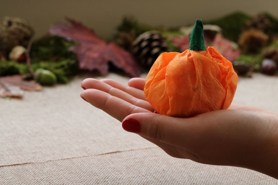 DIY for Kids: Paper Pumpkins Filled With Candy